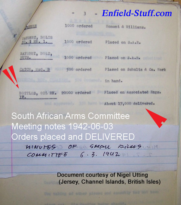 Notes on South African Lee-Enfield oilers