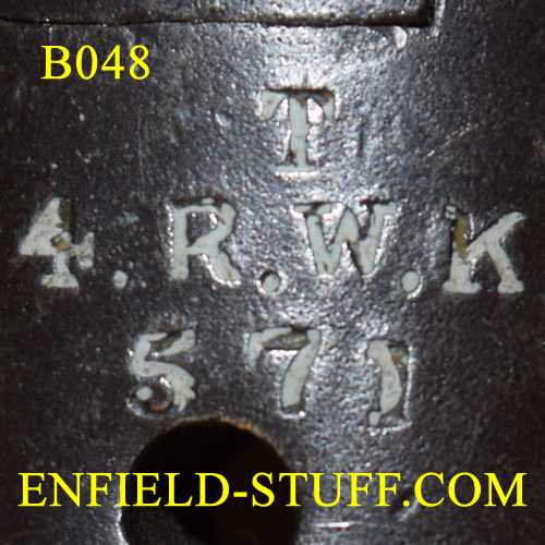 Lee-Enfield rifle unit markings - England