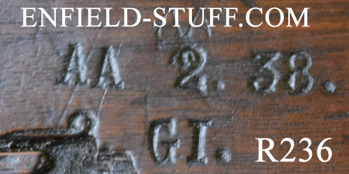 Lee-Enfield rifle unit markings - INDIA